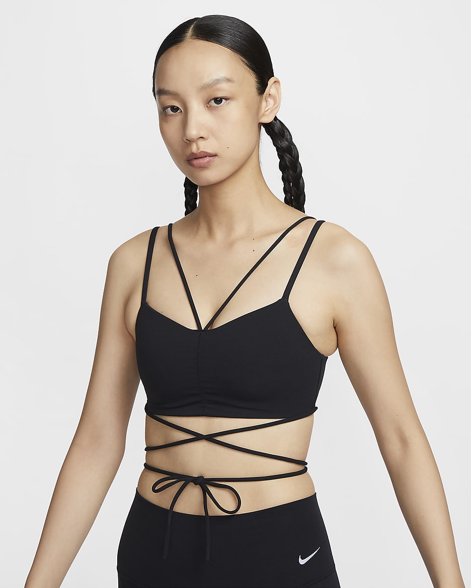 Nike Zenvy Strappy Wrap Women s Light Support Padded Sports Bra. Nike ID